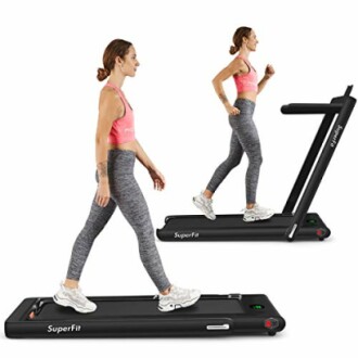 Goplus 2 in 1 Folding Treadmill Review - 2.25HP Superfit Under Desk Electric Treadmill with Bluetooth Speaker